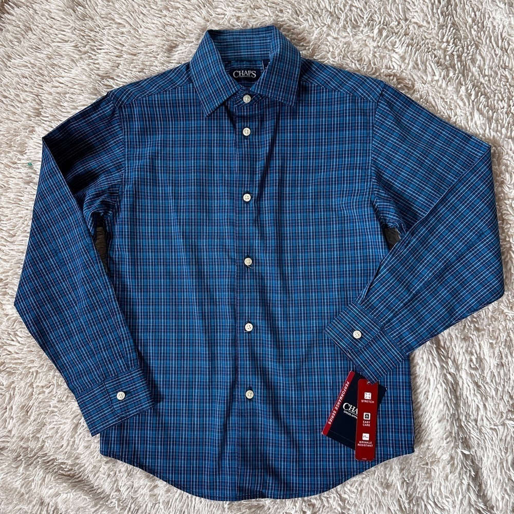 NWT CHAPS dress apparel button down shirts size S(8) for boy